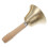 2Pcs Loud Solid Brass Hand Bell With Wood Handle For Camping 2