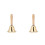 2Pcs Loud Solid Brass Hand Bell With Wood Handle For Camping 5