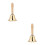 2Pcs Loud Solid Brass Hand Bell With Wood Handle For Camping 4