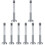 8Pcs Durable Eyelet Setter Tool Punch For Diy Leathercraft 11