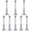 8Pcs Durable Eyelet Setter Tool Punch For Diy Leathercraft 5