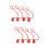 8 Pcs Hydraulic Quick Coupling Dust Caps 9