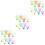 36 Pcs Plastic Colored Shuttlecocks For Badminton Sports 7