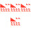40Pcs Strong Red Marking Flags Triangular Lawn Flags for Yard Supplies 3