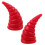 8 Pcs Motorcycle Horns Decorations Adhesive Ornaments 3
