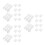 30 Pcs Decorative Plastic Picket Fence For Garden Path Display 11