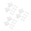 30 Pcs Decorative Plastic Picket Fence For Garden Path Display 9