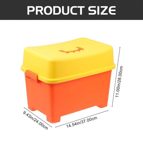 1Pc Plastic Storage Box With Lid For Toy Organization Home Supply 2
