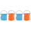 4 Pcs Foldable Portable Bucket For Painting Brush Washing 2