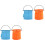 4 Pcs Foldable Portable Bucket For Painting Brush Washing 3