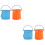4 Pcs Foldable Portable Bucket For Painting Brush Washing 6