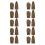 20 Pairs Thimble Finger Protectors Practical Finger Cots 3