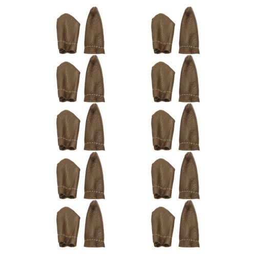 20 Pairs Thimble Finger Protectors Practical Finger Cots 2