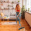 (Grey) 3-Section Telescopic Carpet Lint Broom with Long Handle for Tile & Floor Cleaning 5