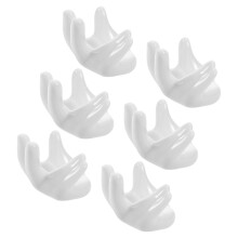 6 Stuks Handvormige Ceramic Eierhouder Voor En Feesten