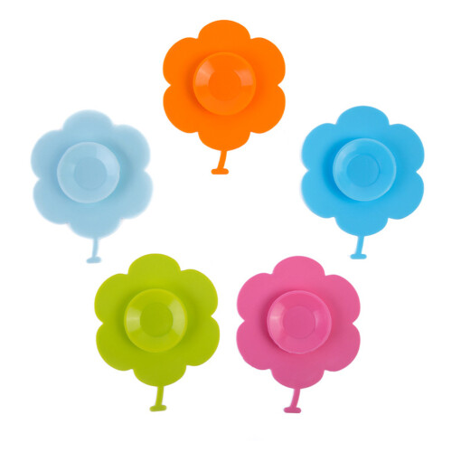 10 Pcs Silicone Suction Bowl Mats With Sunflowers Design 1