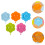 10 Pcs Silicone Suction Bowl Mats With Sunflowers Design 11