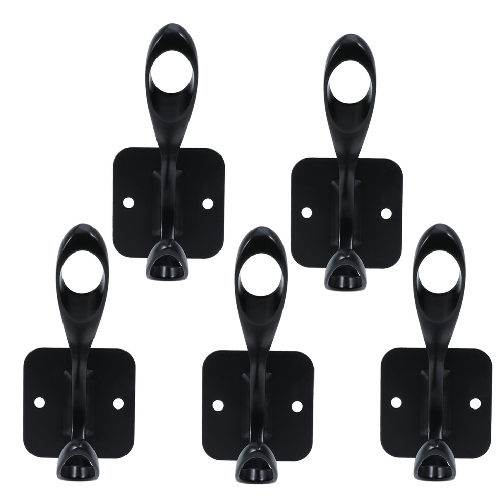 10 Pcs Retro Single Hook Black Wall Hanger For Coats Hats Towels Keys-image-OPC-PKXDRP2-NEW