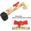 Propane Grills Connectors With Pressure Gauge Propane Conversion Fitting Metal Texture For BBQ Setup 3