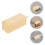 3Pcs Natural Wood Aquarium Air Bubble Stone Diffuser For Fish Tank 11