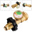 Multi Purpose Propane Adapter with Pressure Gauge for Easy Transition Between Different Connection Types Type 1 POL QCC1 3