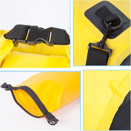 Drifting Foldable Bucket Pack Adjustable Shoulder Strap Large Capacity 500D PVC Mesh High Frequency Joint Technology 1