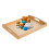 2Pcs Premium Wood Tray with Handles Khaki for Storage 1