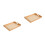2Pcs Premium Wood Tray with Handles Khaki for Storage 7