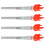 4Pièces Torches Jouets Ludiques Argentées ABS Pour Performance Et Fête 4