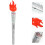 4Pièces Torches Jouets Ludiques Argentées ABS Pour Performance Et Fête 8