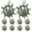 20Pcs Stable Green Plastic Flower Grass Ball Frames for Event Decor 1