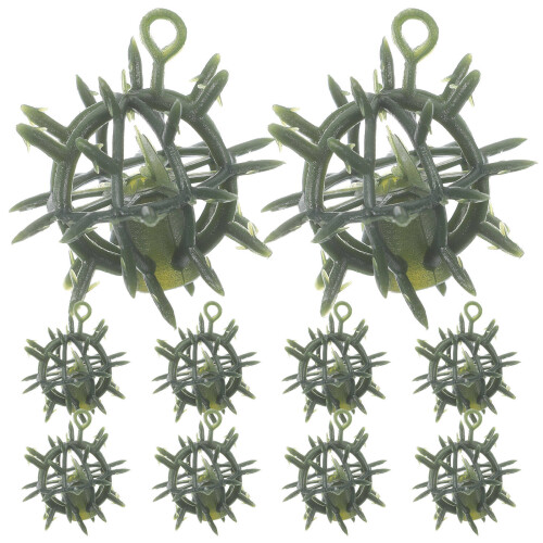 20Pcs Stable Green Plastic Flower Grass Ball Frames for Event Decor