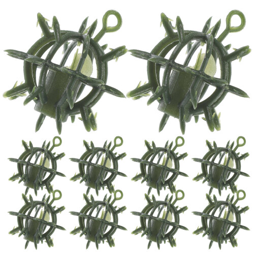 20Pcs Stable Green Plastic Flower Grass Ball Frames for Event Decor 1
