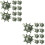 20Pcs Stable Green Plastic Flower Grass Ball Frames for Event Decor 8