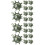 20Pcs Stable Green Plastic Flower Grass Ball Frames for Event Decor 7