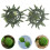 20Pcs Stable Green Plastic Flower Grass Ball Frames for Event Decor 11