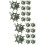 20Pcs Stable Green Plastic Flower Grass Ball Frames for Event Decor 9