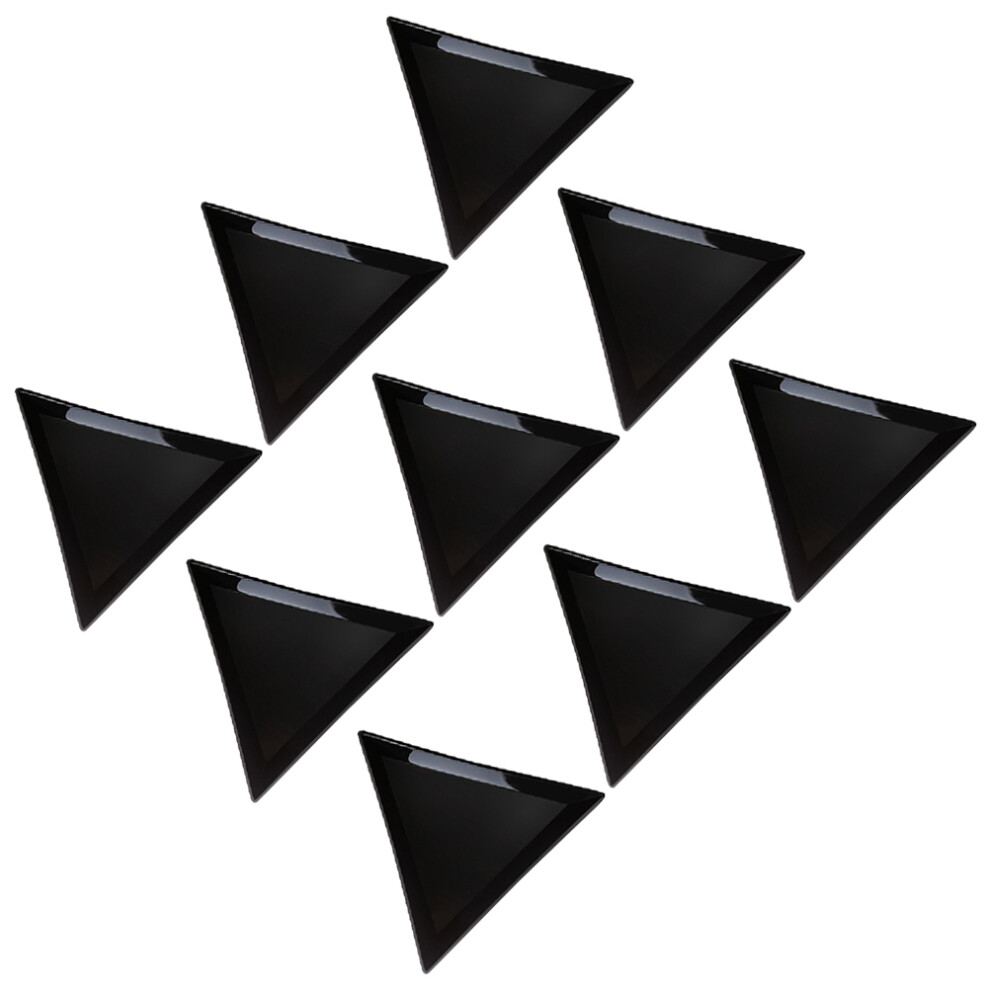 Artibetter 80Pcs Triangular Jewelry Storage Trays For Nail Techs Black