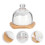 One Set Ceramic Baking Bowl With Lid For Cake Pudding Dessert 4