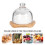 One Set Ceramic Baking Bowl With Lid For Cake Pudding Dessert 10