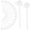 30Pcs Clear Earring Studs Plugs Diy Ear Pendants Accessories 9