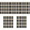 250 Pcs Golden Edging Heat Shrink Capsules PVC Wraps 5