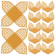50 Pcs Truffle Hollow Paper Cups Chocolate Wrappers Cupcake Liners