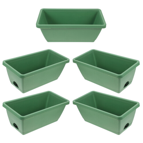 5 Sets Vegetable Growing Box Thickened Planting Containers With Trays