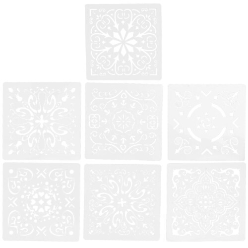 14 Pcs Delicate Mandala Stencils For Diy Painting Projects