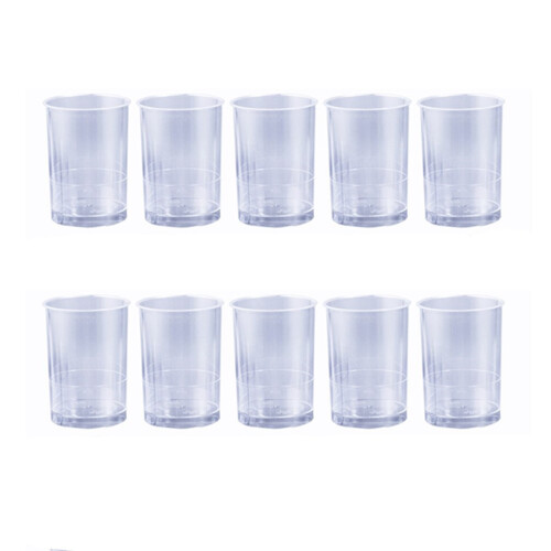 10Pcs Mousse Cup Transparent Thickened Straight Container