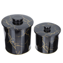 4 Pcs Tinplate Candy Jar Nordic Style Tea Can Decorative Box