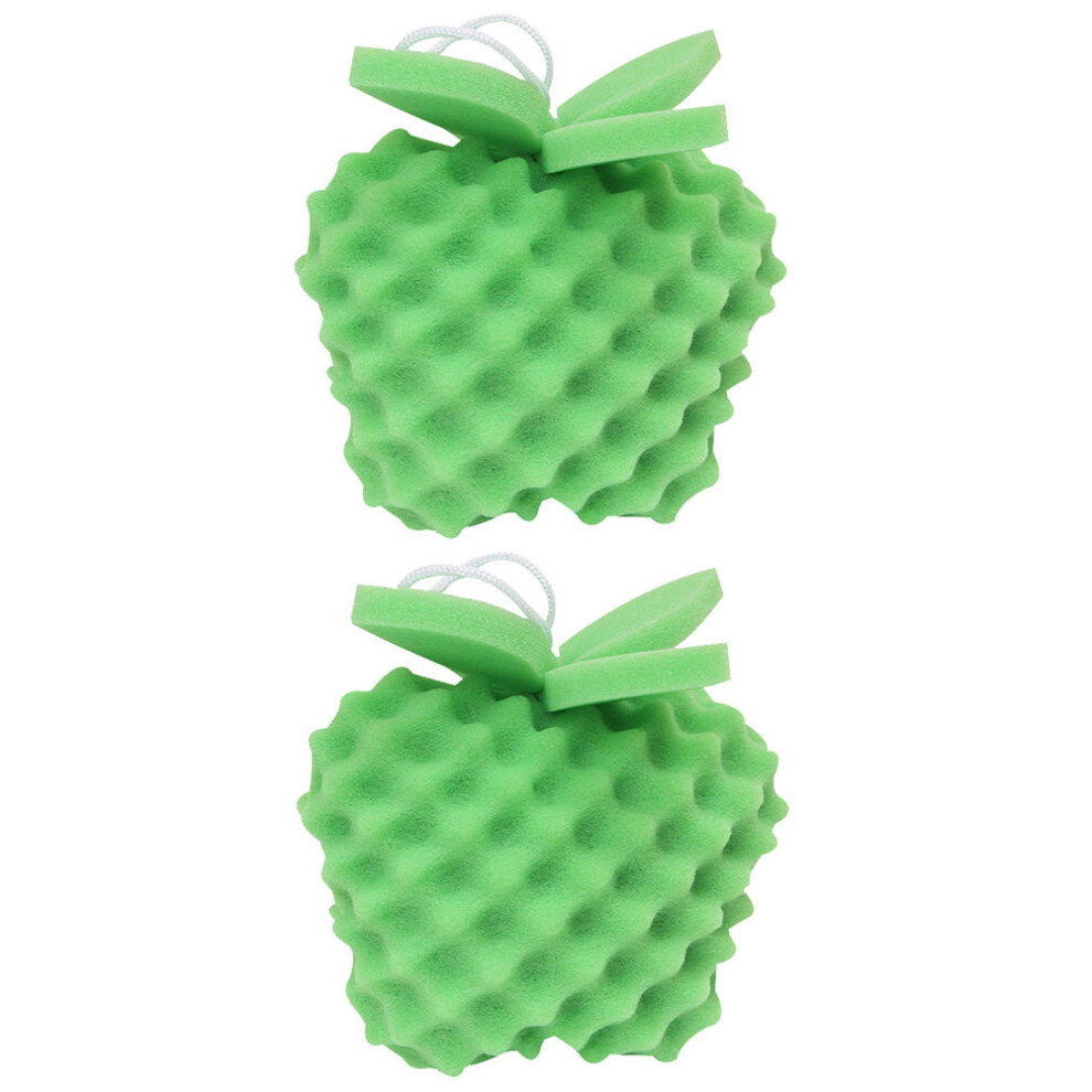 2Pcs Children Fruit Shaped Shower Bath Sponge Brushes Artibetter