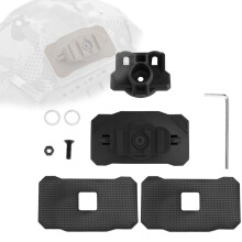 Rotatable Picatinny Adapter Helmet Wing Rail Mount Side Rail Mount Black For Outdoor Airsoft Gear