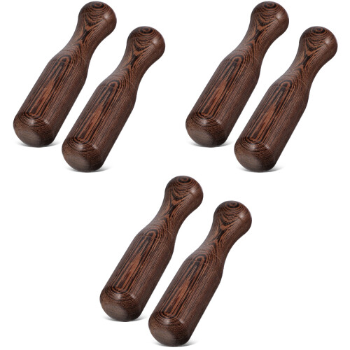 6 Pcs Wood Pestle Replacement For Kitchen Spices Grinding 2